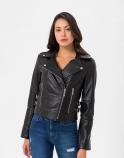 Lilly Biker Leather Jacket - image 3 of 6 in carousel